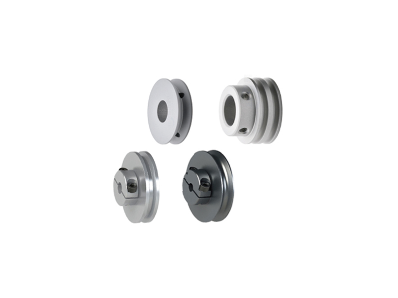 Idler pulley for round belt